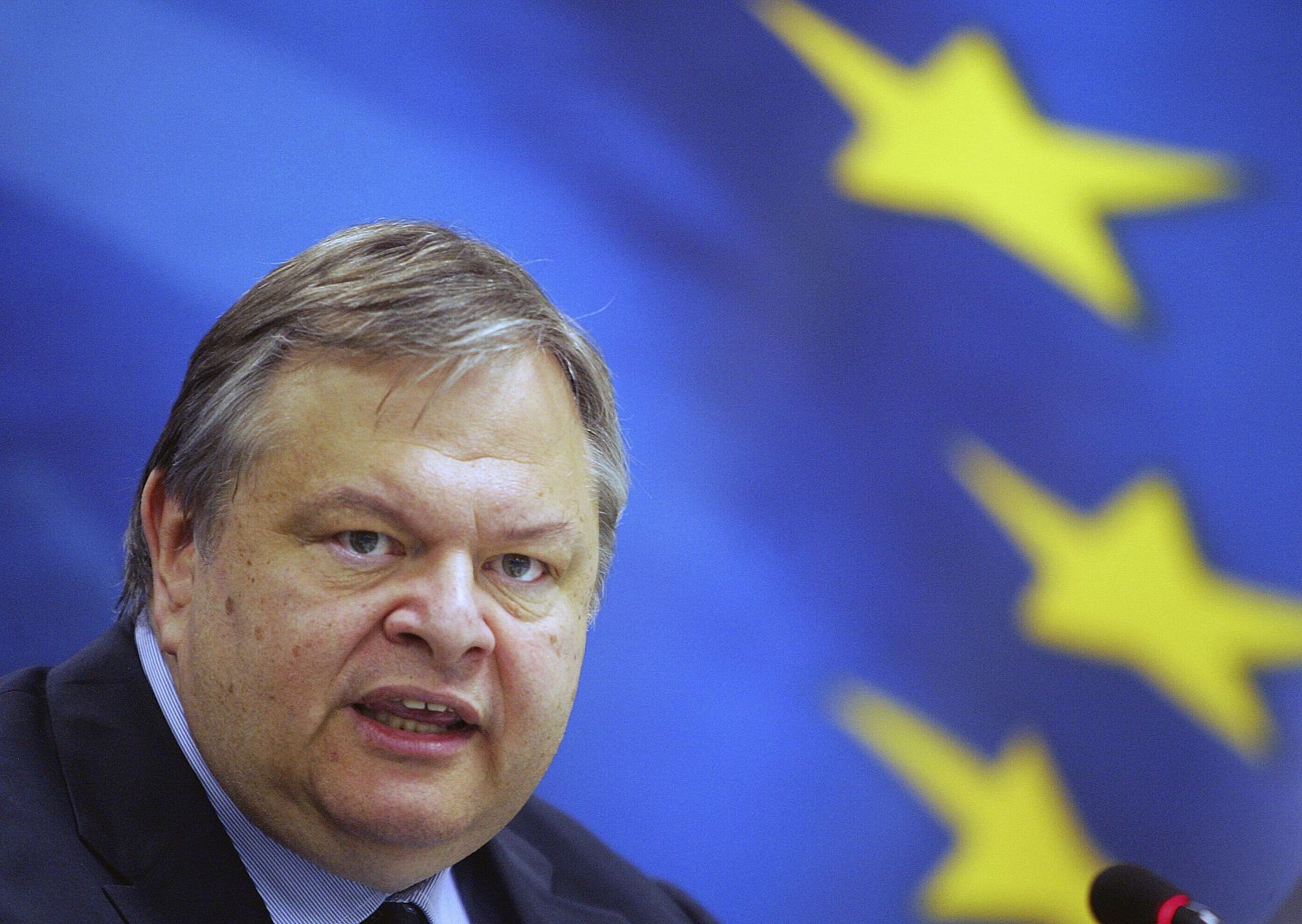 EL MINISTRO DE FINANZAS GRIEGO, EVANGELOS VENIZELOS
