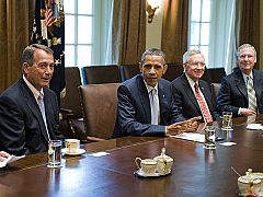 Sube la presión de la deuda en EE.UU. y Obama se exalta en una reunión con los republicanos