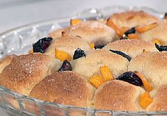 Pastel esponjoso de frutas (14/07/2011)