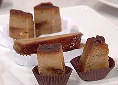 Flan de café y plátano