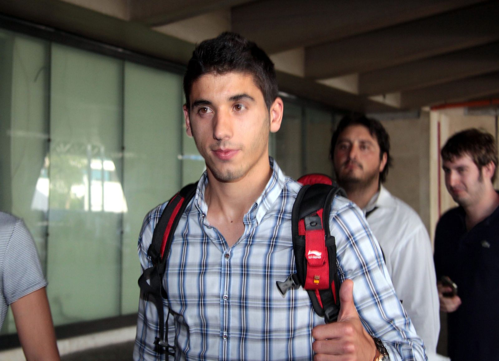 JOSÉ ÁNGEL VALDÉS LLEGA DE MADRID AL AEROPUERTO DE FIUMICINO