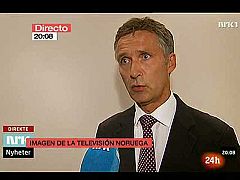 El primer ministro noruego se reúne con sus ministros y pide "mantener la calma"