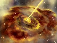 Localizan la región exacta donde se producen los rayos gamma en los agujeros negros
