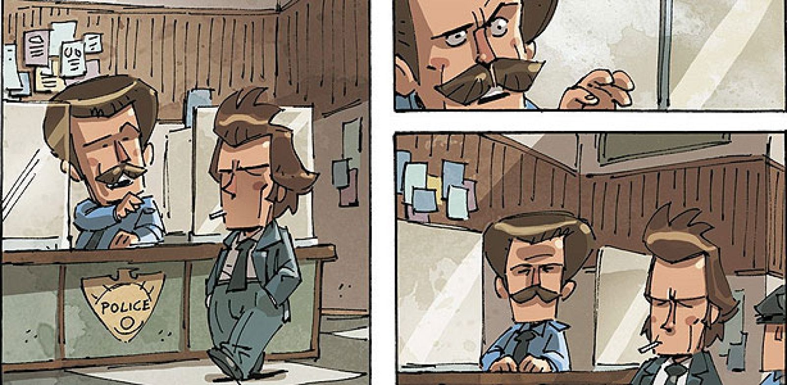 Viñetas de 'Quinto: no matarás', de Andrea Scopetta y Francesco Amodeo