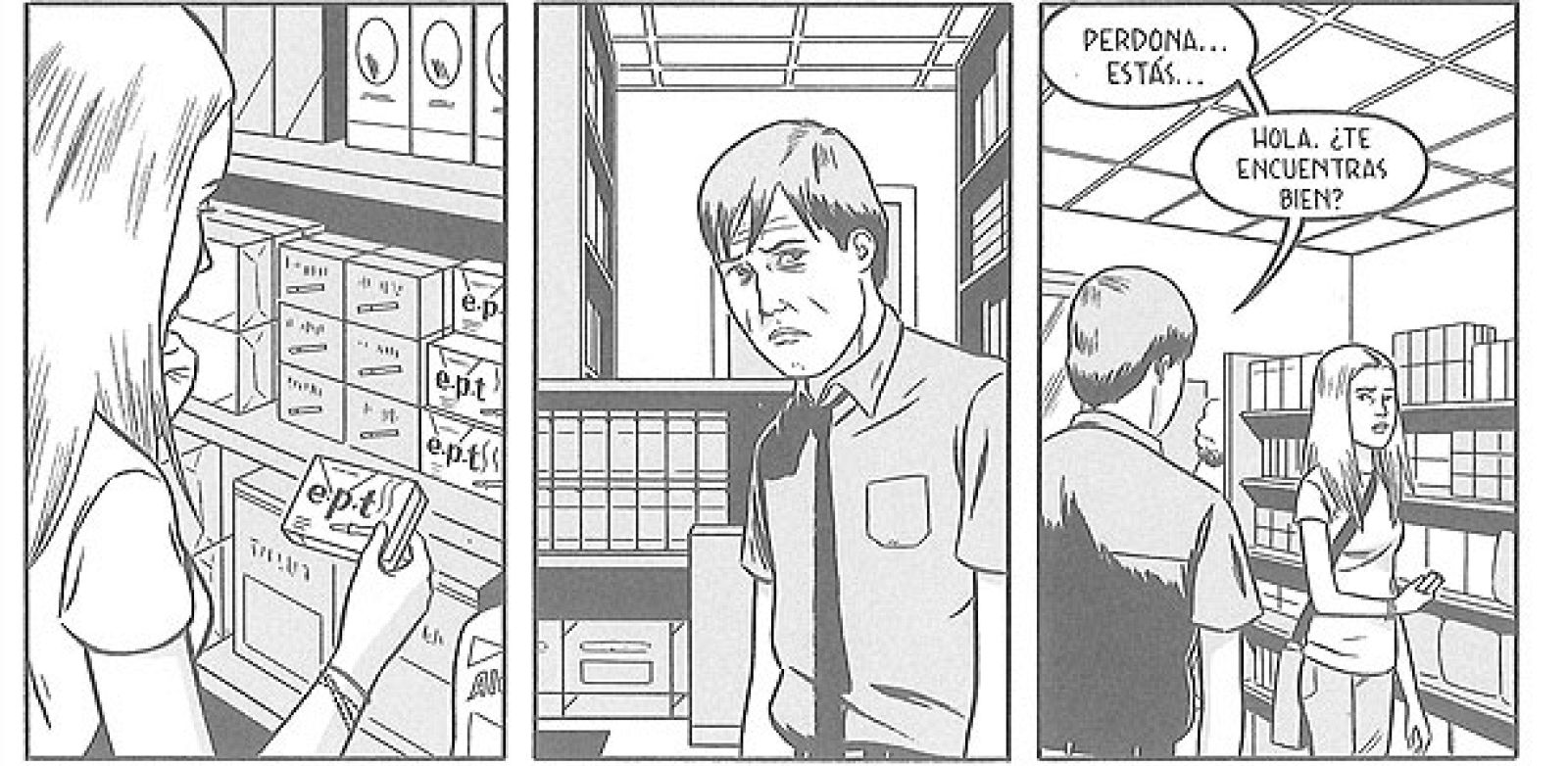 Viñetas de 'Rubia de verano', de Adrian Tomine