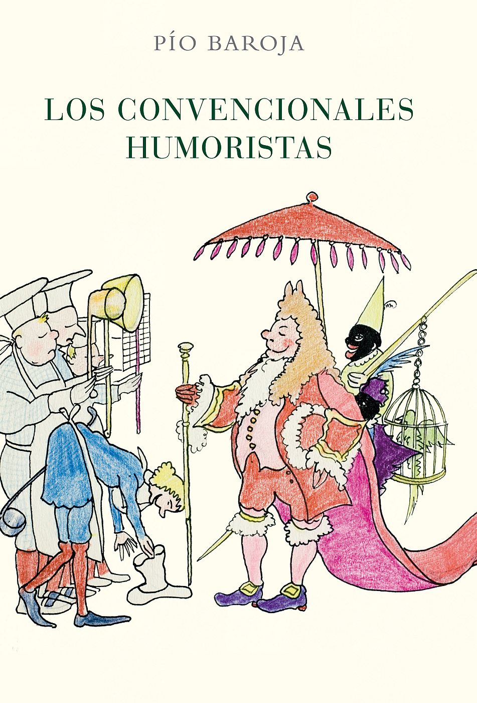 Portada del libro publicado por Caro Raggio y que contiene dos sainetes: 'Los convencionales humoristas' y  'Arlequín, mancebo de botica'