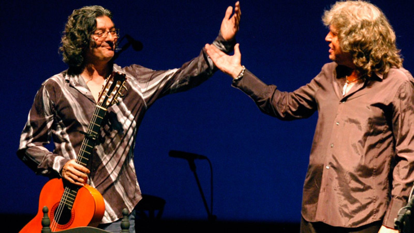 Manuel Moreno Junquera "Moraíto chico", en una actuación junto a José Mercé