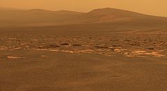 El robot 'Opportunity' alcanza la frontera de un gran cráter marciano