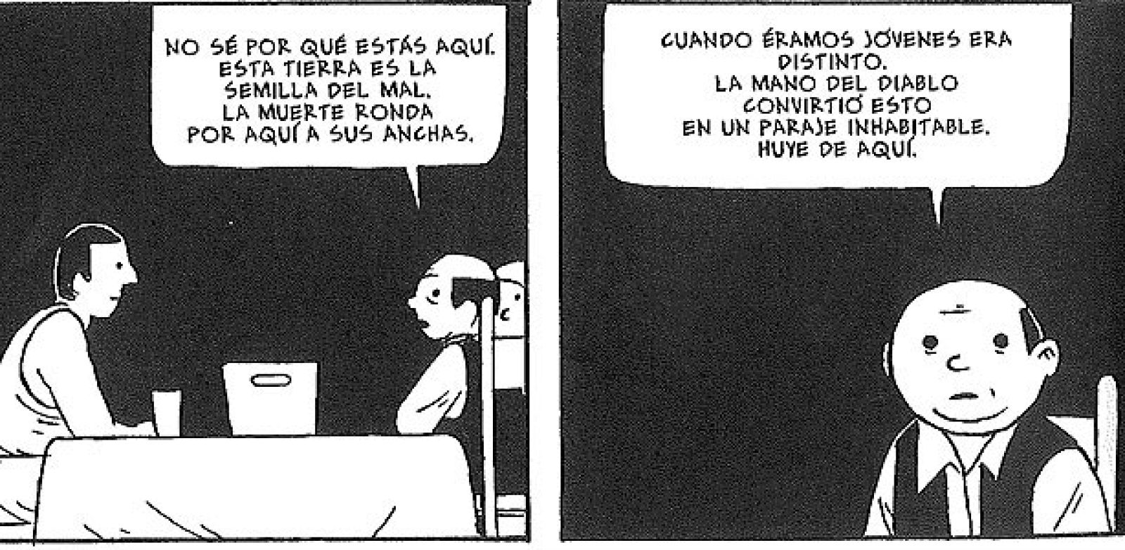 Viñetas de 'La mano del diablo', de Brais Rodríguez