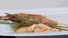 Crema de zanahoria y judiones
