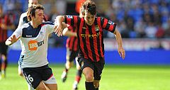 El City de Silva y Agüero vence al Bolton y es líder de la Premier League