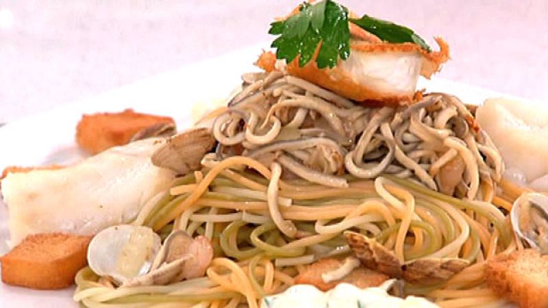 Ensalada de pasta y bacalao (23/08/11)