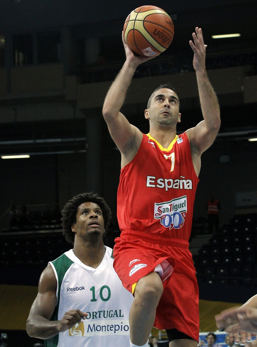 Juan Carlos Navarro, durante el segundo partido del Europeo de Baloncesto que se disputa en Lituania.