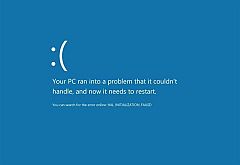 El pantallazo azul de Windows cambia de cara