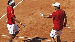 Francia toma oxígeno tras ganar el punto de dobles ante Verdasco y Feliciano