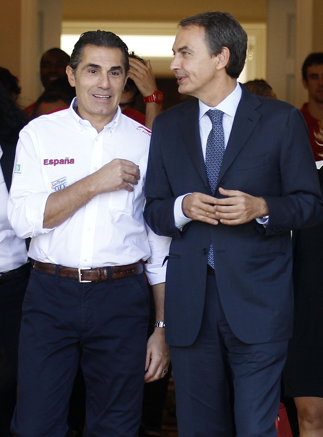 Scariolo con Zapatero