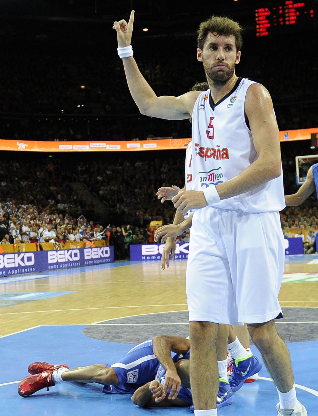 El español Rudy Fernández, durante el pasado Eurobasket.