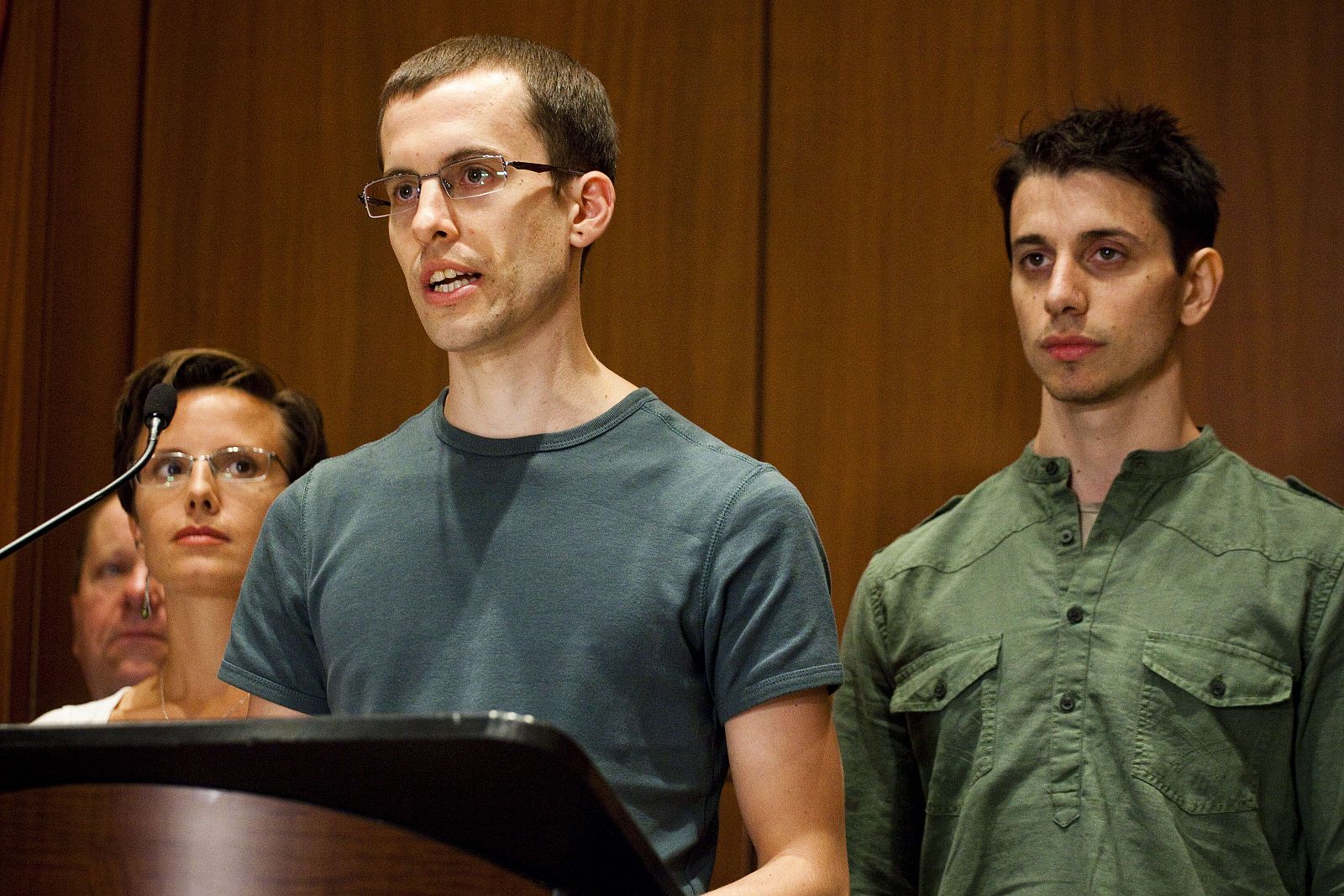 Rueda de prensa de los estadounidenses secuestrados en Irán