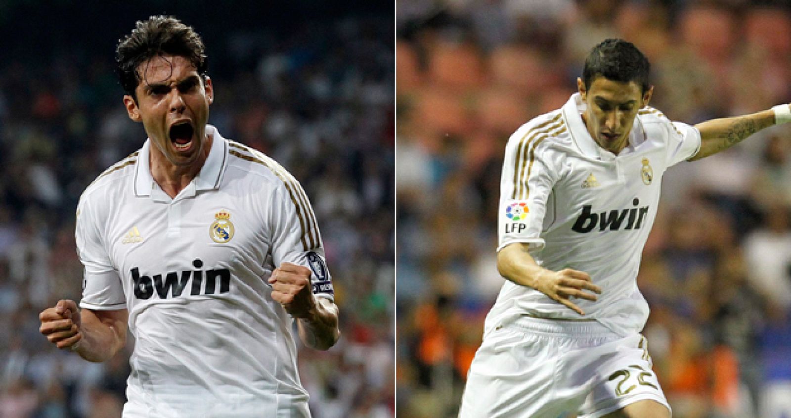 Los jugadores madridistas Kaká y Di María interesan al fútbol italiano.