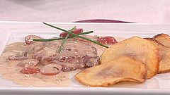 Lomo relleno al cabrales con salsa cava (07/10/2011)