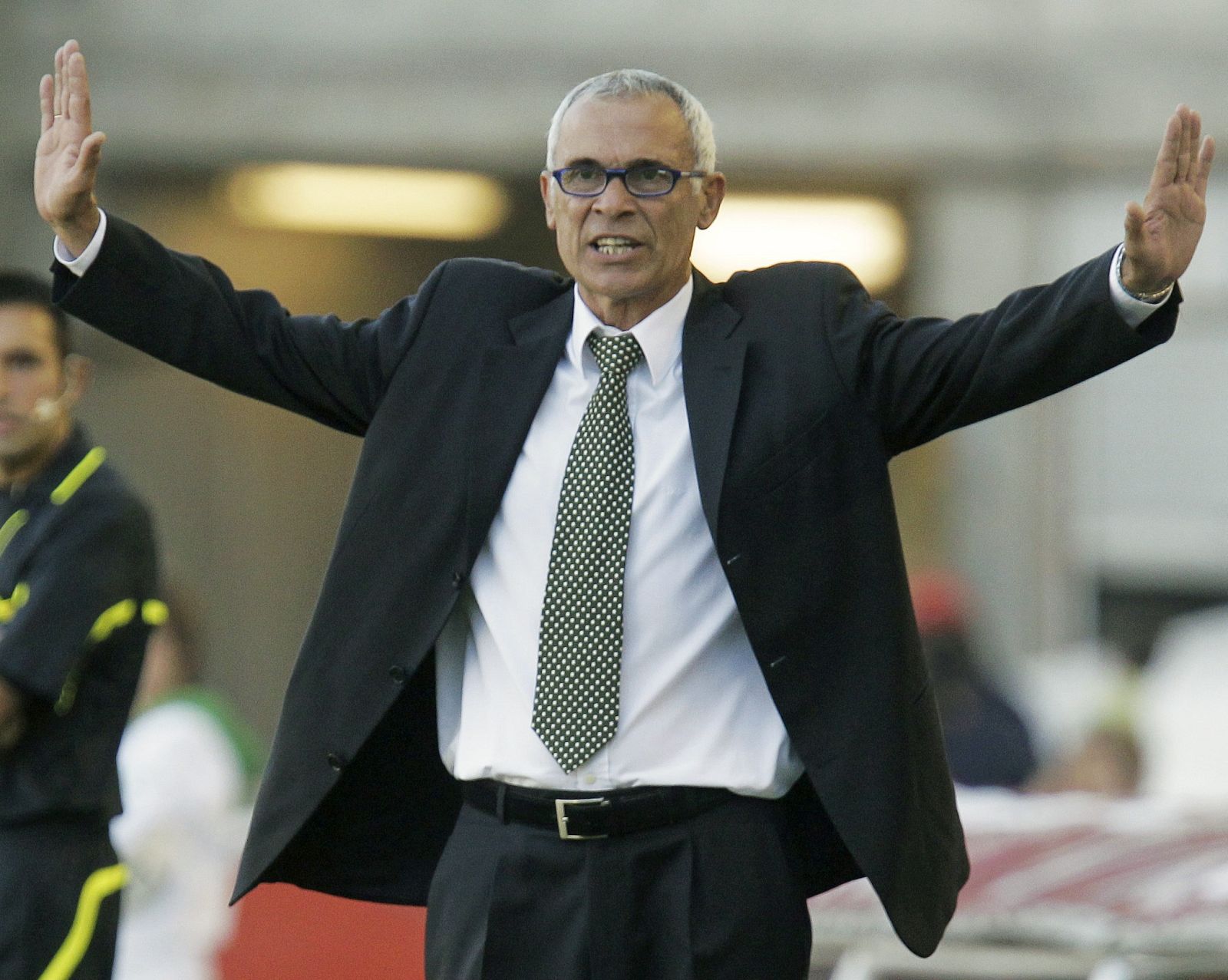 El entrenador argentino del Racing de Santander, Héctor Cúper.