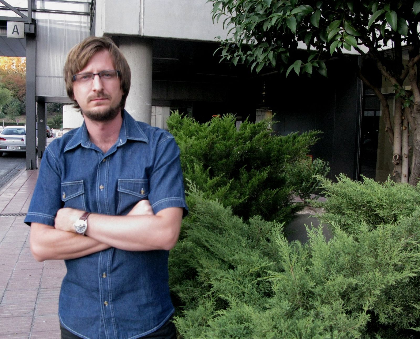 Eduardo Laporte, en Torrespaña.