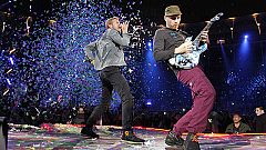 Coldplay desafían a los elementos en el estreno en directo de 'Mylo Xyloto' en Madrid