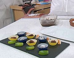 Trufas de mandarina y lima