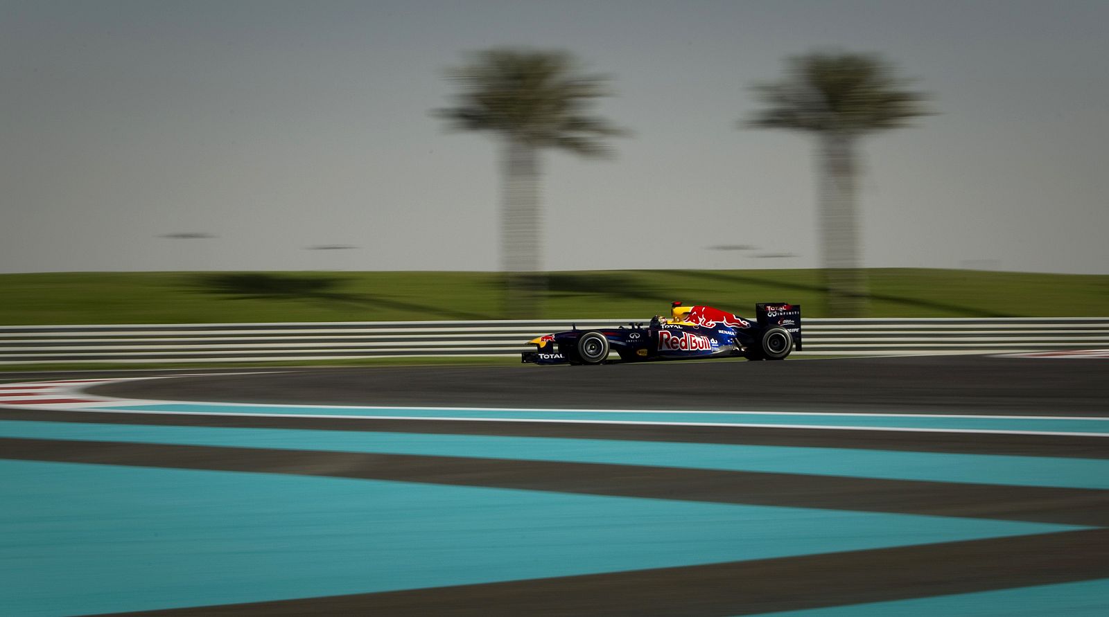Red Bull Formula One World Champion Sebastian Vettel in Abu Dhabi