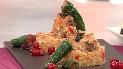 Arroz con conejo y pimientos de Padrón (15/11/2011)