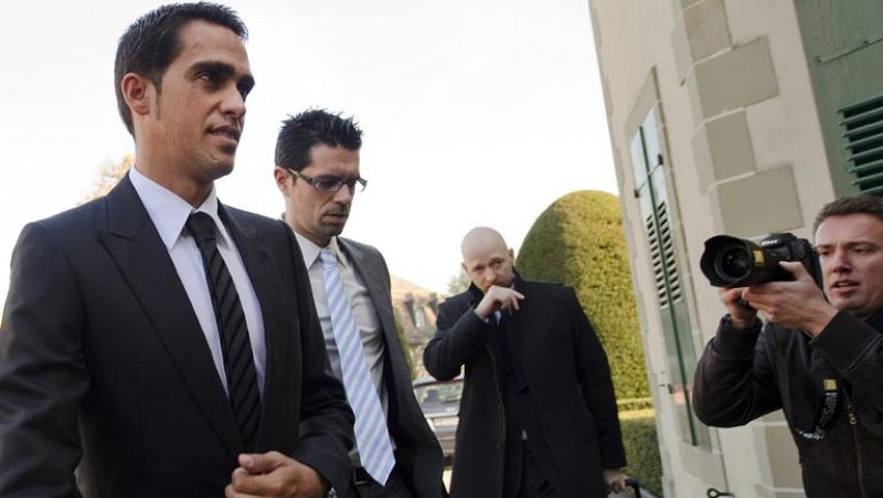 Alberto Contador comparece ante el Tribunal de Arbitraje Deportivo