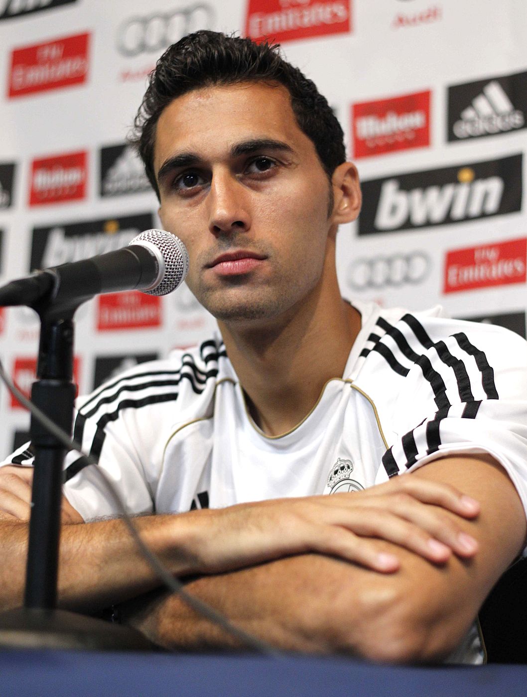 Arbeloa durante la rueda de prensa esta pretemporada