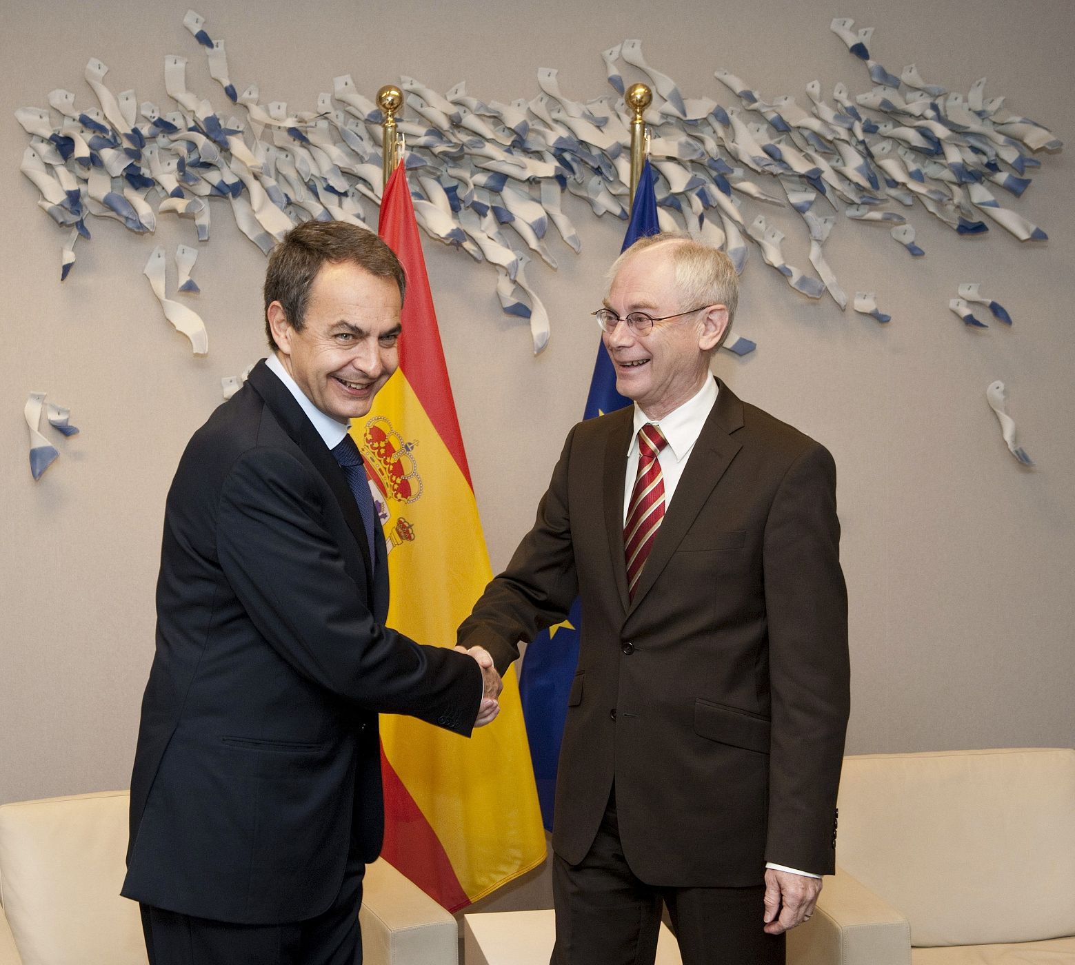 RODRÍGUEZ ZAPATERO SE ENTREVISTA CON VAN ROMPUY
