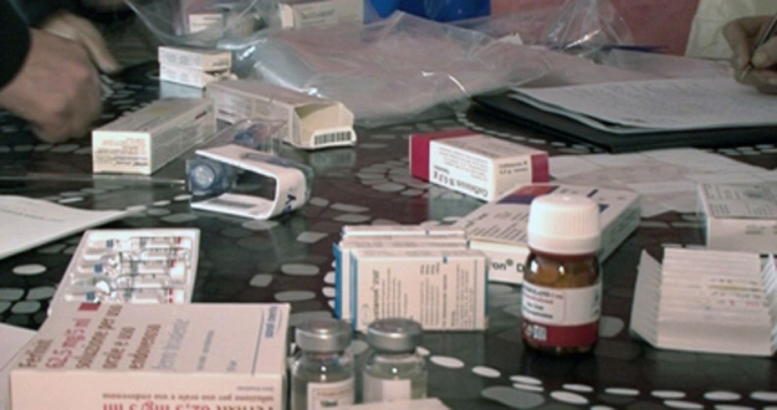 Imagen de archivo de anabolizantes y sustancias dopantes intervenidas en una operación de los Mossos d'Esquadra.