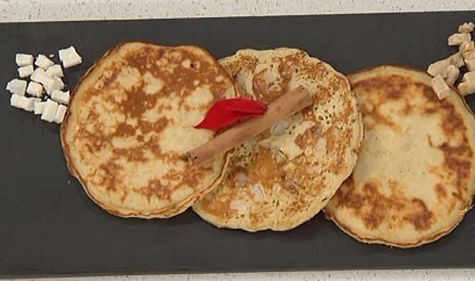 Tortitas con turrón