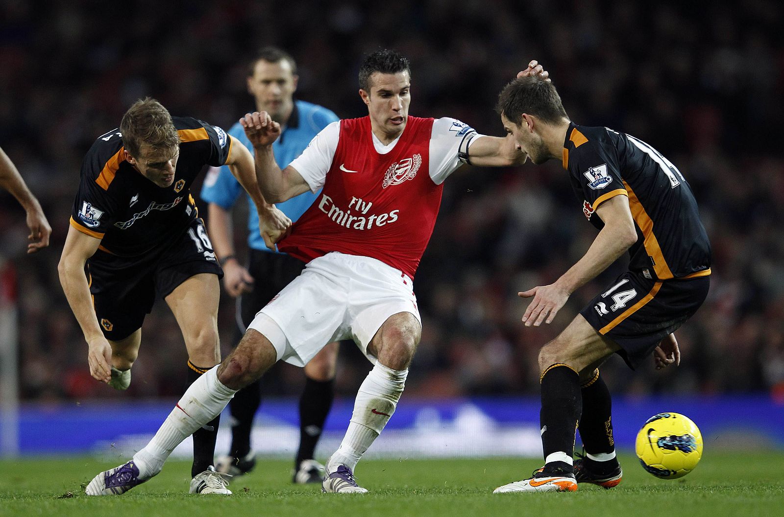 Van Persie, frente al Wolverhampton