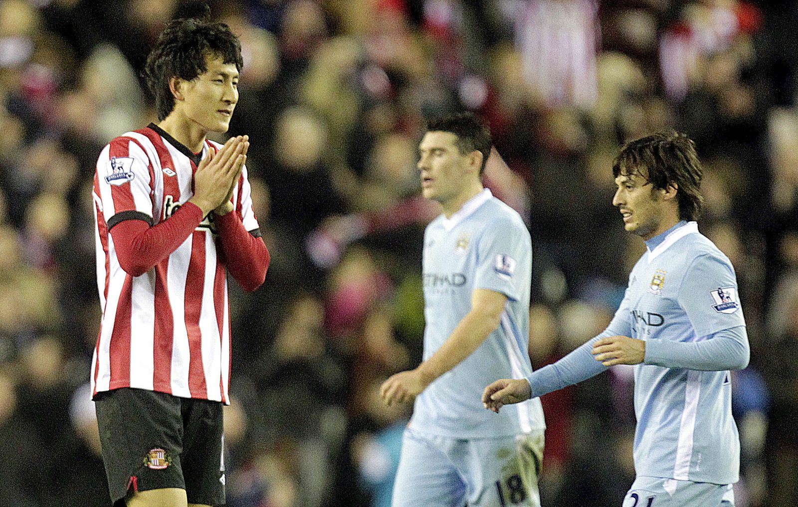 El coreano Ji Dong-Won celebra el gol de la victoria frente al City.