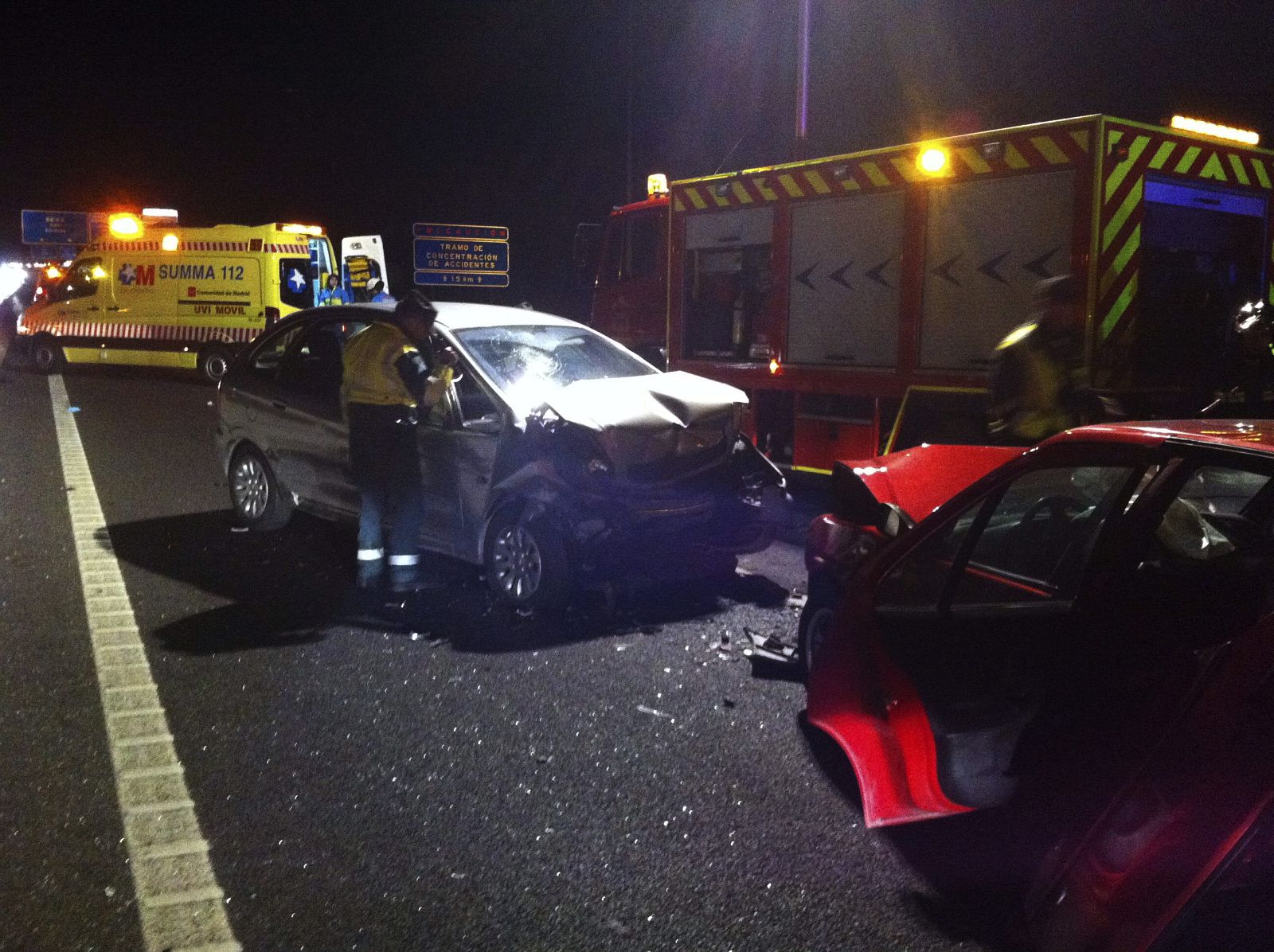 UN COCHE EN SENTIDO CONTRARIO CAUSA UN ACCIDENTE CON 4 HERIDOS EN LA A-4