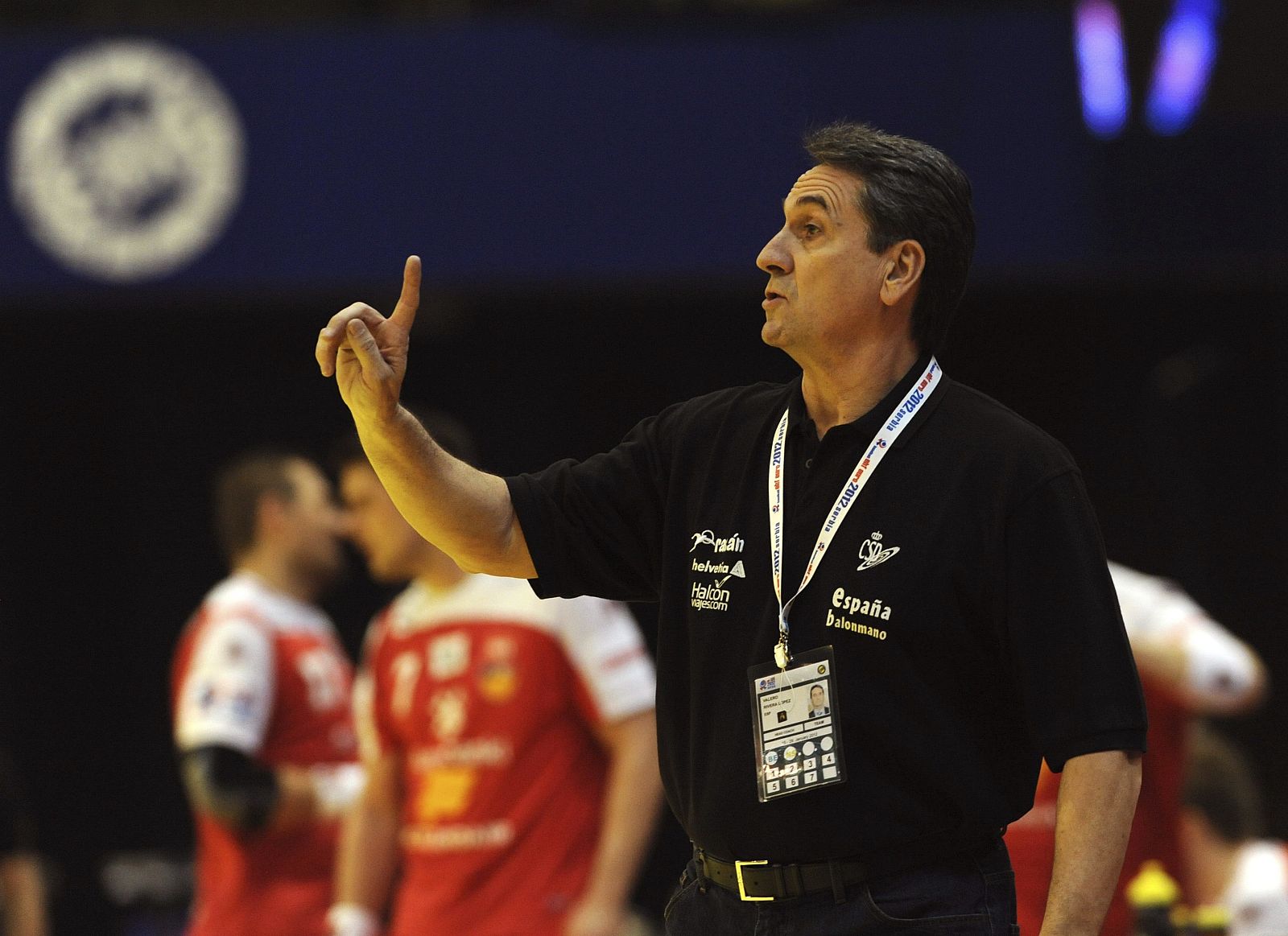 El entrenador de la selección española de balonmano, Valero Rivera.