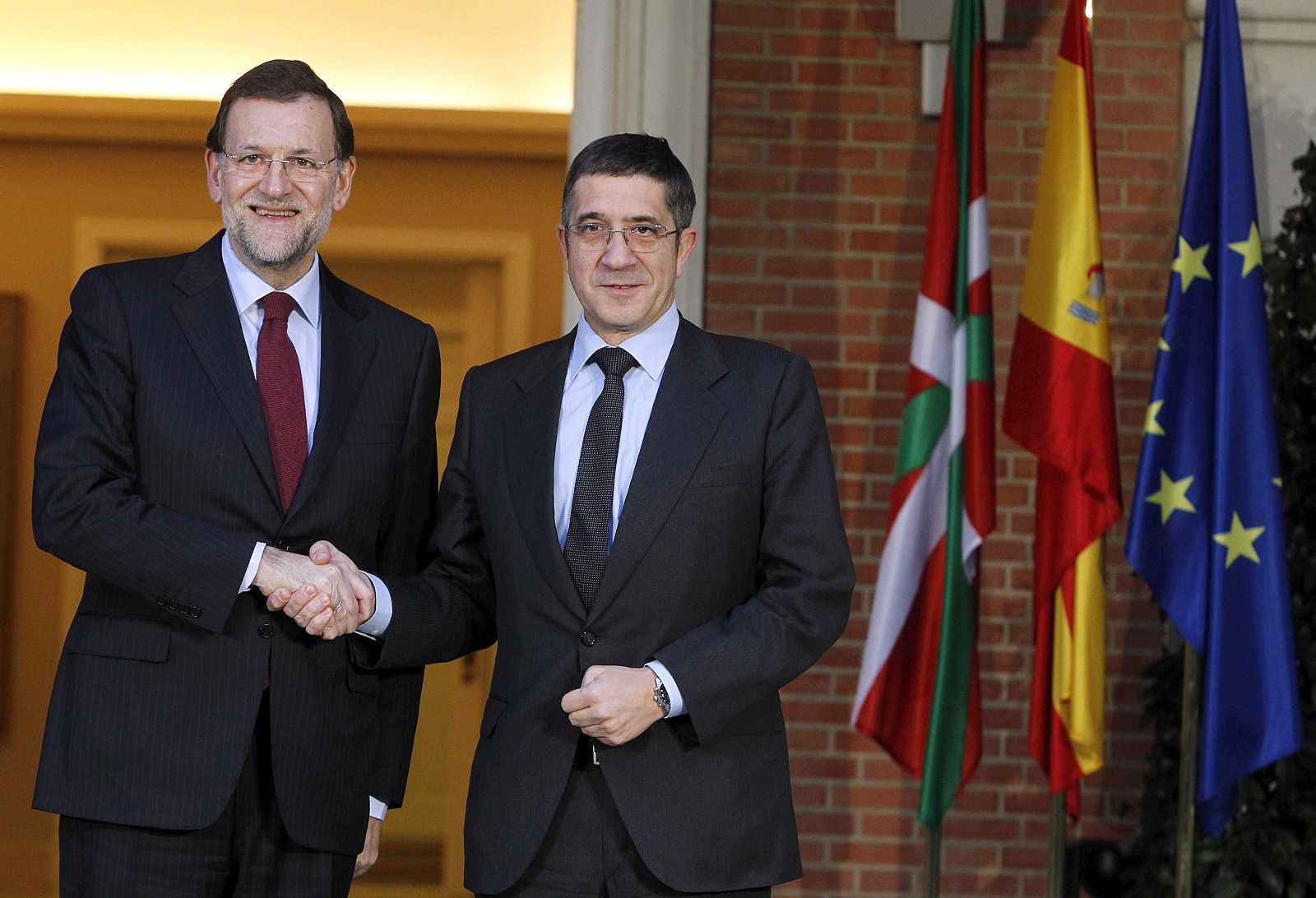 MARIANO RAJOY RECIBE AL LEHENDAKARI EN LA MOCLOA