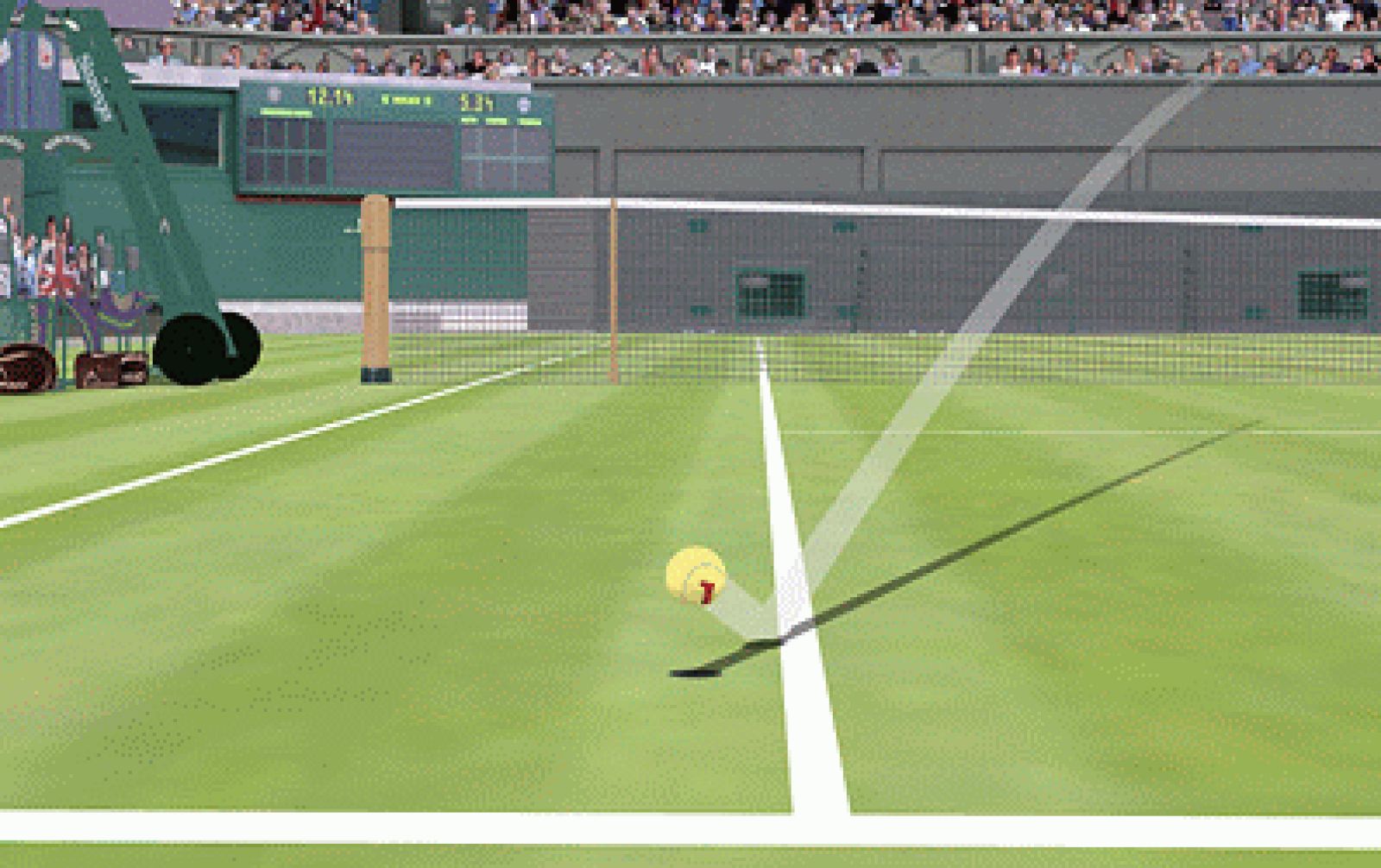 El ojo de halcón permite comprobar las jugadas dudosas.