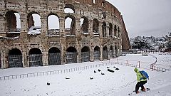 Roma sigue paralizada por el temporal más importante de los últimos 30 años