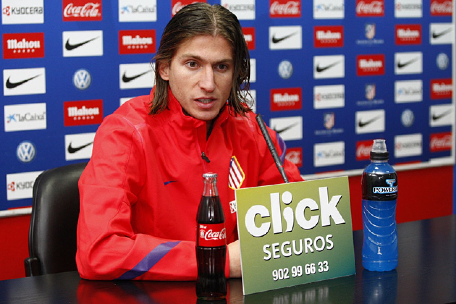 El brasileño del Atlético de Madrid, Filipe Luis.