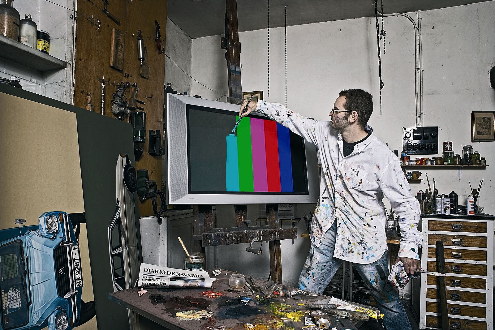 Iñaki Lazkoz, en su estudio