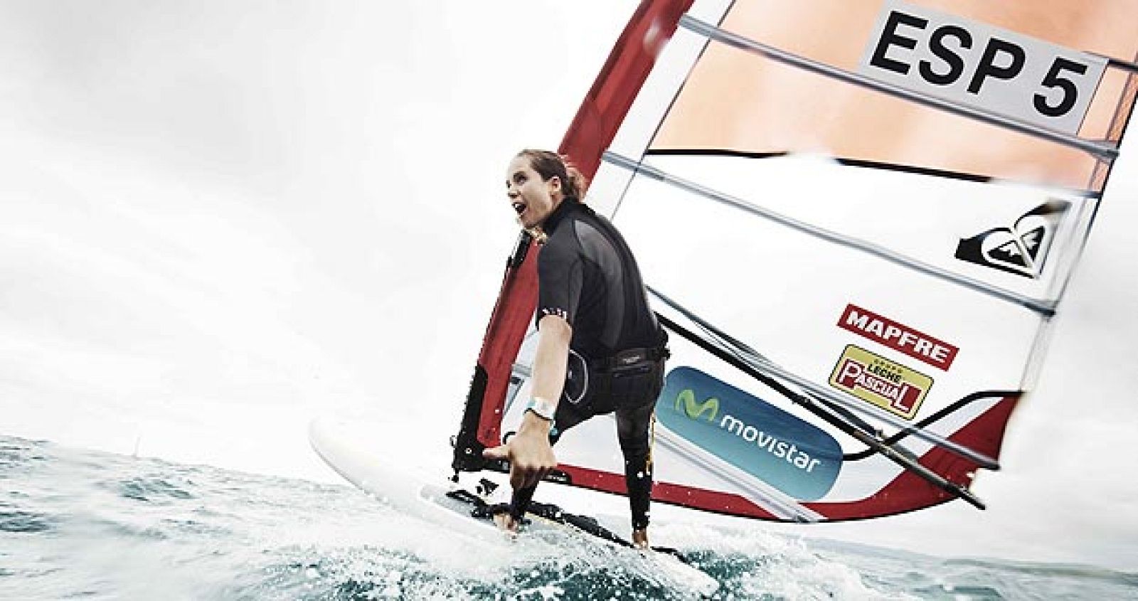 Marina Alabau, en un momento de la competición en el campeonato de Europa celebrado en Madeira.