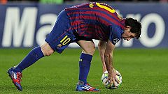 Messi entra en la leyenda de la Champions con cinco goles ante el Bayer