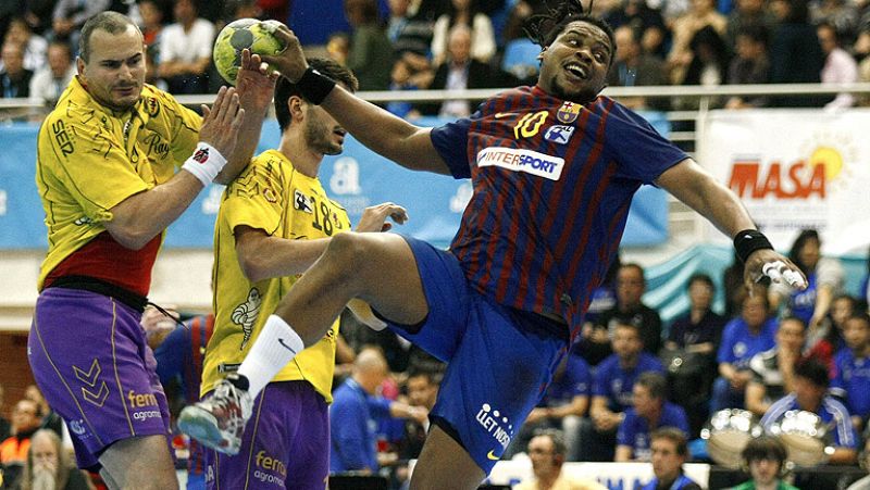 El Barça, primer finalista de la Copa de balonmano después de ganar al Valladolid (26-28)