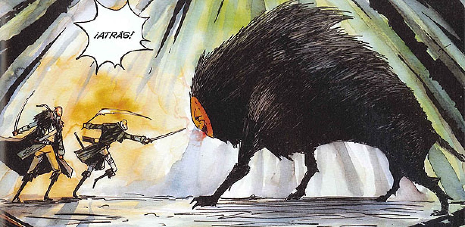 Viñeta de 'Fuego negro', de Hernán Rodríguez