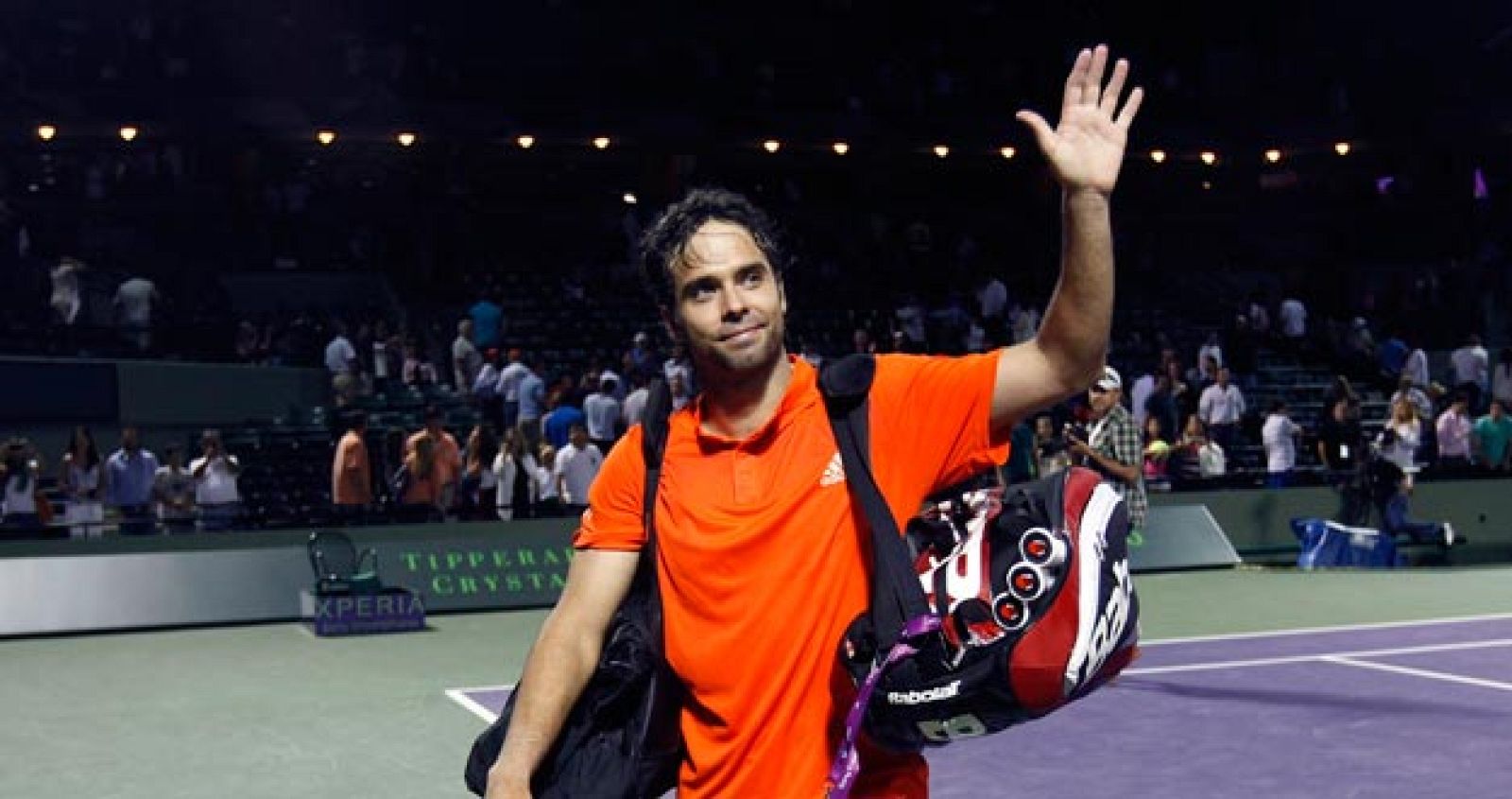 Fernando González en su despedida del tenis