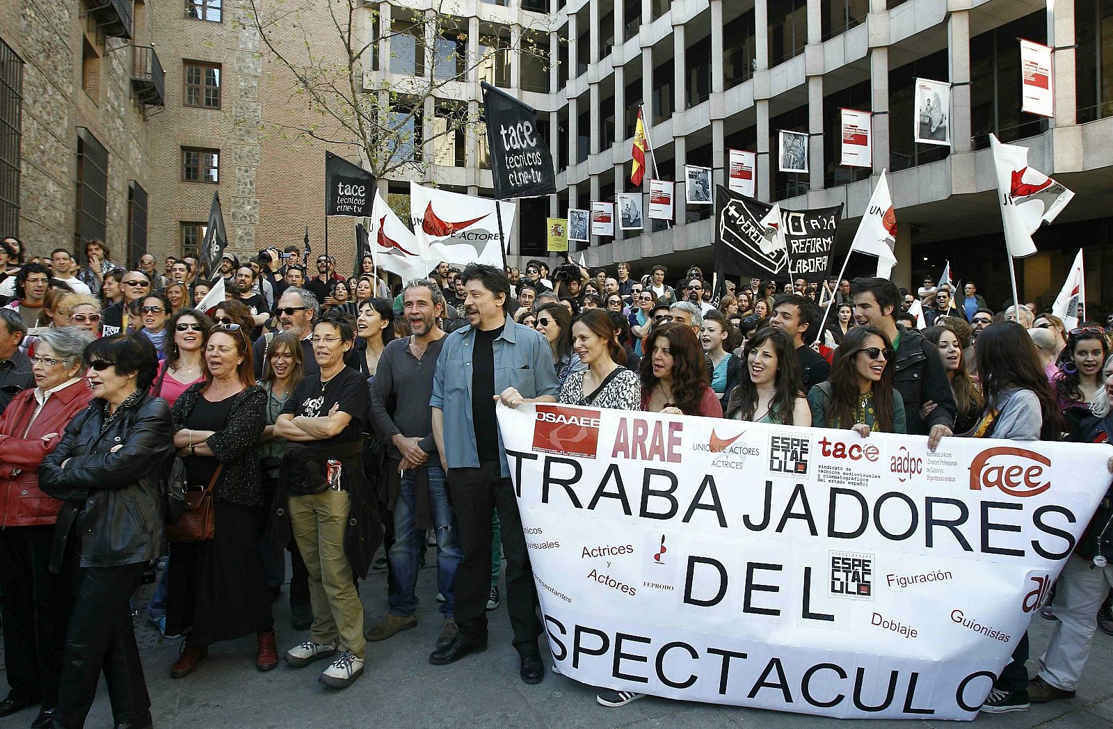 CONCENTRACIÓN DE ACTORES FRENTE A LA SECRETARÍA DE ESTADO DE CULTURA